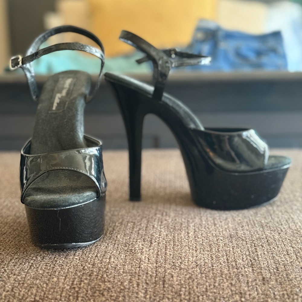 Elegant Black Platform Heels
